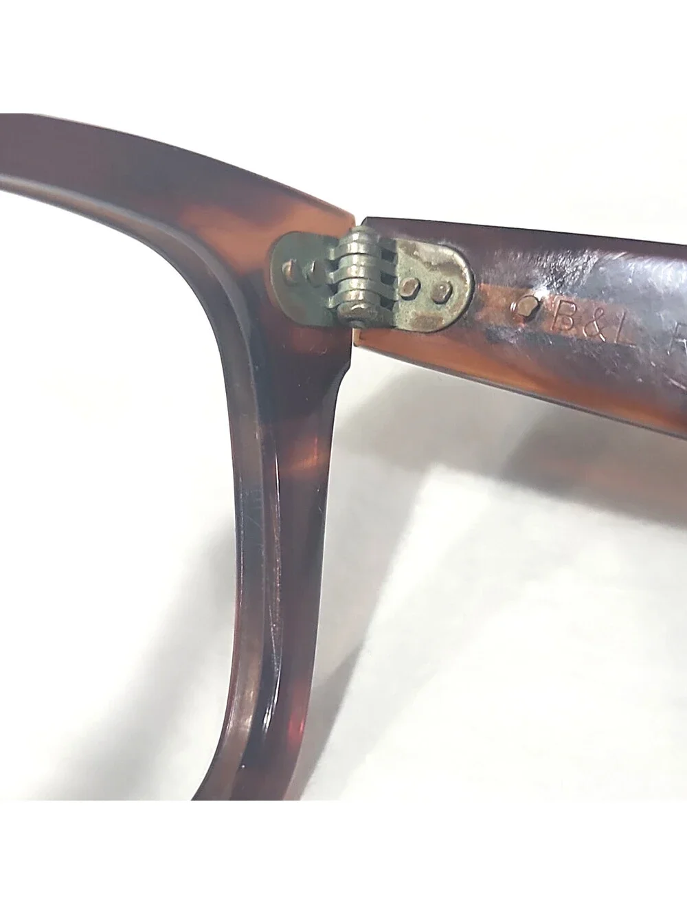 Ray Ban B&L Vintage Wayfarer Brown Sunglasses Frame Read